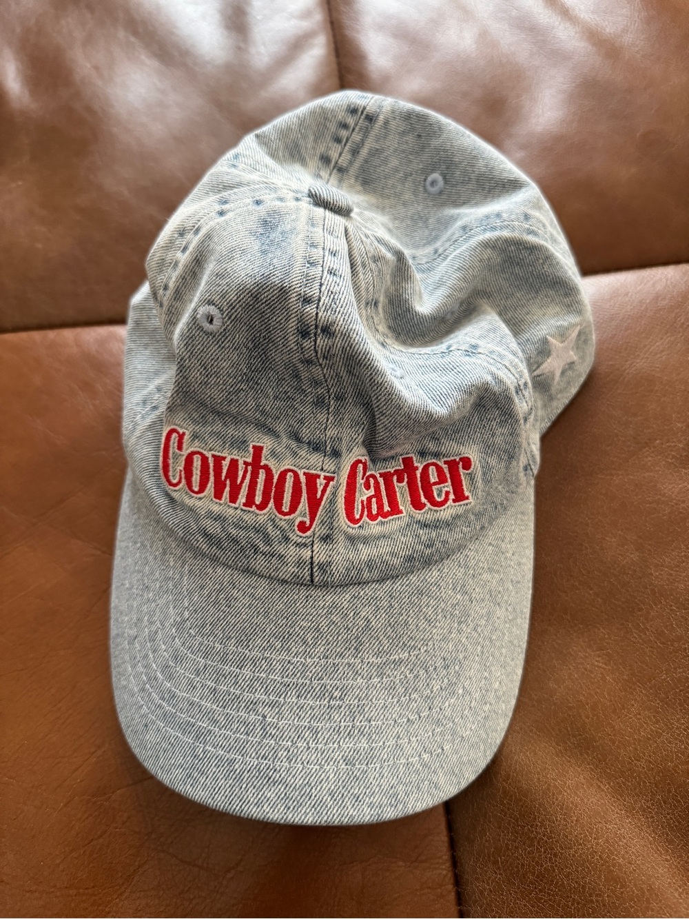 Beyoncé Cowboy Carter Embroidered Denim Baseball Cap